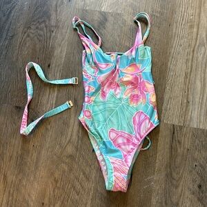 KENNY FLOWERS Watercolors THE MAUI - UNDERWIRE ONE PIECE